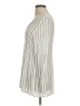 Hinge 100% Rayon Ivory Long Sleeve Blouse Size M - photo 5