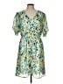 Floyd 100% Polyester Print Teal Casual Dress Size L - photo 1