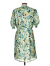 Floyd 100% Polyester Print Teal Casual Dress Size L - photo 2