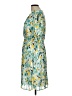 Floyd 100% Polyester Print Teal Casual Dress Size L - photo 5