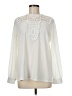 Halogen Ivory Long Sleeve Blouse Size M - photo 1