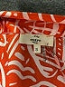 Entro Print Orange Short Sleeve Button-Down Shirt Size S - photo 7