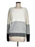 Fate Color Block Ivory Pullover Sweater Size M - photo 1