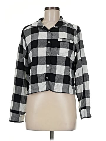 colsie Long Sleeve Button-Down Shirt (view 1)