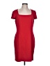 Assorted Brands Solid Red Casual Dress Size L - photo 1