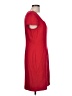 Assorted Brands Solid Red Casual Dress Size L - photo 4