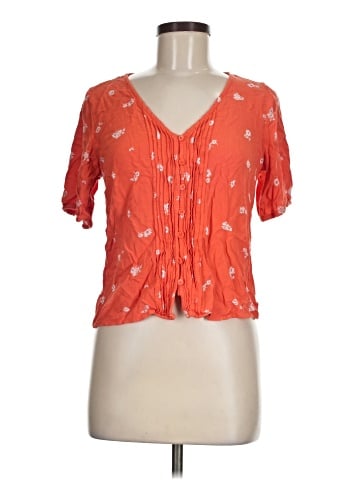 Lucky Brand Short Sleeve Blouse (view 1)