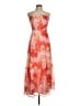 Lulus 100% Polyester Floral Orange Cocktail Dress Size M - photo 1