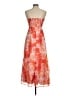 Lulus 100% Polyester Floral Orange Cocktail Dress Size M - photo 2