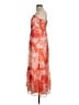 Lulus 100% Polyester Floral Orange Cocktail Dress Size M - photo 5