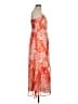 Lulus 100% Polyester Floral Orange Cocktail Dress Size M - photo 4