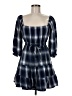 Lulus 100% Polyester Plaid Blue Casual Dress Size M - photo 1