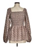 Hayden Brown Long Sleeve Blouse Size M - photo 1