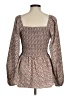 Hayden Brown Long Sleeve Blouse Size M - photo 2