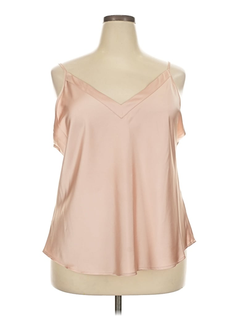 Pre-owned On 34th Sleeveless Blouse In Tan