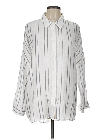Wild Fable 3/4 Sleeve Button-Down Shirt (view 1)