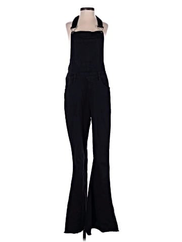 Pink Lily Overalls - front