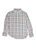 Crewcuts Checkered-gingham Green Long Sleeve Button-Down Shirt Size 12 - photo 1