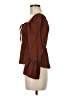 Mi ami 100% Polyester Brown 3/4 Sleeve Blouse Size M - photo 5