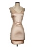 Assorted Brands Metallic Tan Cocktail Dress Size S (estimated) - photo 1