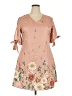 Unbranded 100% Polyester Tan Casual Dress Size XXL - photo 1