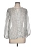 Collective Concepts 100% Polyester Silver 3/4 Sleeve Blouse Size L - photo 1