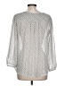 Collective Concepts 100% Polyester Silver 3/4 Sleeve Blouse Size L - photo 2