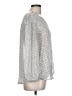 Collective Concepts 100% Polyester Silver 3/4 Sleeve Blouse Size L - photo 4