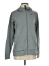 Nike 100% Polyester Gray Zip Up Hoodie Size S - photo 1