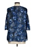 Sara Michelle 100% Polyester Blue 3/4 Sleeve Blouse Size M - photo 2