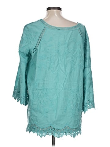 Soft Surroundings 3/4 Sleeve Blouse (view 2)