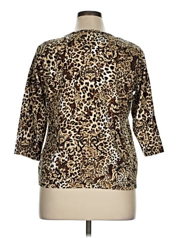 AK Anne Klein 3/4 Sleeve T-Shirt (view 2)