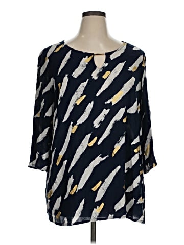 JM Collection 3/4 Sleeve Blouse (view 1)
