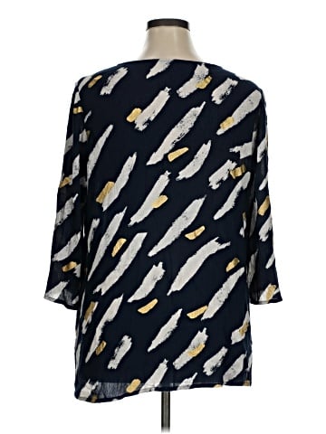 JM Collection 3/4 Sleeve Blouse (view 2)