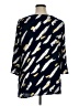 JM Collection 100% Rayon Black 3/4 Sleeve Blouse Size 1X - photo 2