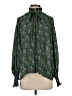 Max Studio 100% Polyester Green Long Sleeve Blouse Size XS - photo 1