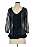 Gilly Hicks Black 3/4 Sleeve Blouse Size S - photo 1