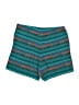 Kenny 100% Cotton Print Teal Shorts Size S - photo 2