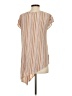 Max Studio Tan Short Sleeve Top Size XS - photo 2