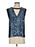 BCBGMAXAZRIA Blue Sleeveless Blouse Size S - photo 1