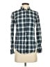 Massimo Dutti Plaid Green Long Sleeve Button-Down Shirt Size 2 - photo 1