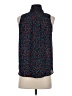 Ann Taylor LOFT 100% Polyester Blue Sleeveless Blouse Size XS - photo 2