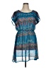 Mossimo Supply Co. Paisley Blue Casual Dress Size XL - photo 1