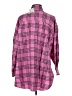 Zara Plaid Pink Long Sleeve Button-Down Shirt Size S - photo 2