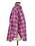 Zara Plaid Pink Long Sleeve Button-Down Shirt Size S - photo 4
