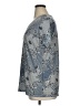 Cato Paisley Blue Short Sleeve Henley Size XL - photo 5