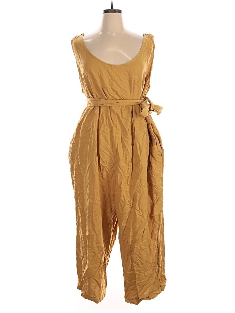Pre-owned Unbranded Jumpsuit In Gold