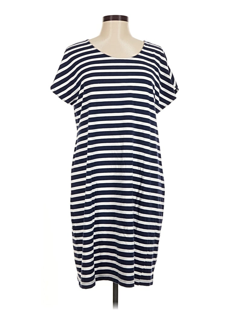 Pre-owned Lands' End Casual Dress In Blue