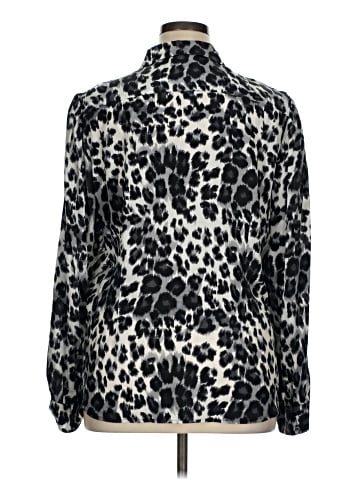Diane von Furstenberg Long Sleeve Silk Top (view 2)