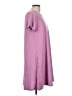 Architect Solid Purple Casual Dress Size L - photo 4